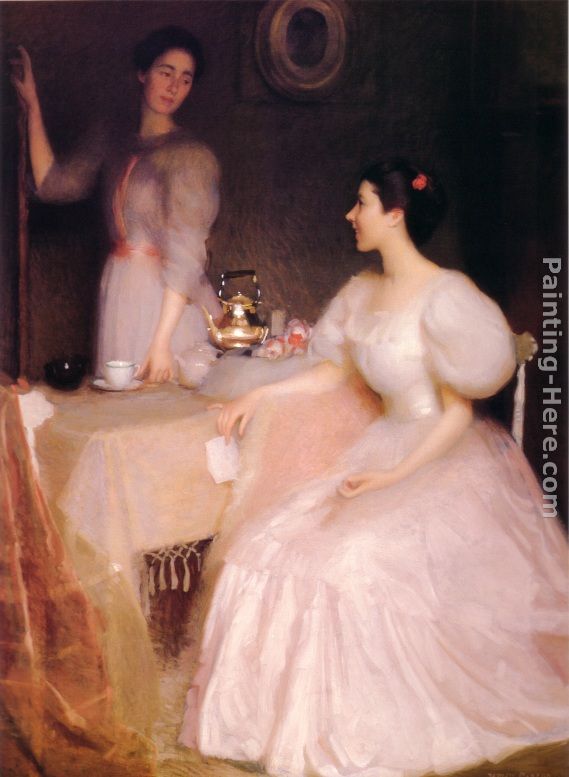 Mollie Scott and Dorothy Tay painting - William McGregor Paxton Mollie Scott and Dorothy Tay art painting